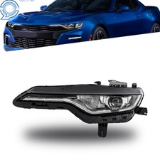 Headlight For Chevy Camaro 2019-2024 Black Led Head Lamp Lh Driver Side Headlight For Chevy Camaro 2019-2024 Black Led Head Lamp Lh Driver Side