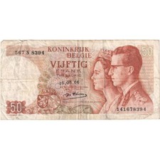 [#1290535] Belgien, 50 Francs, 1966-05-16, S+