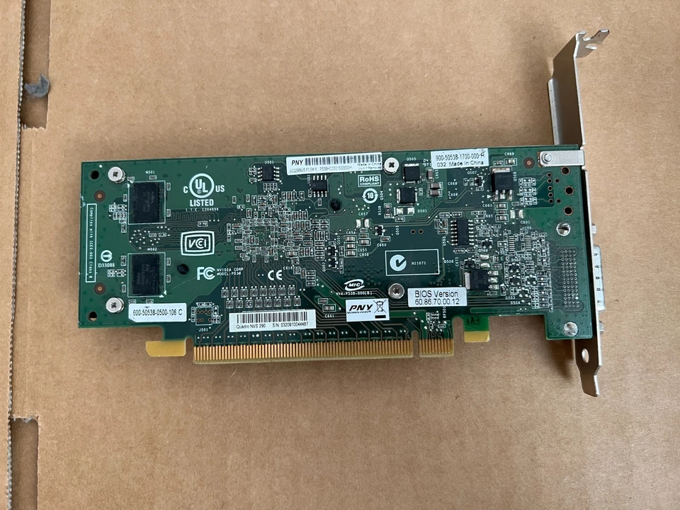 DELL NVIDIA QUADRO NVS 290 TW212 256MB DDR2 PCIE X16 VIDEO CARD  A3-12 - Image 2 of 4