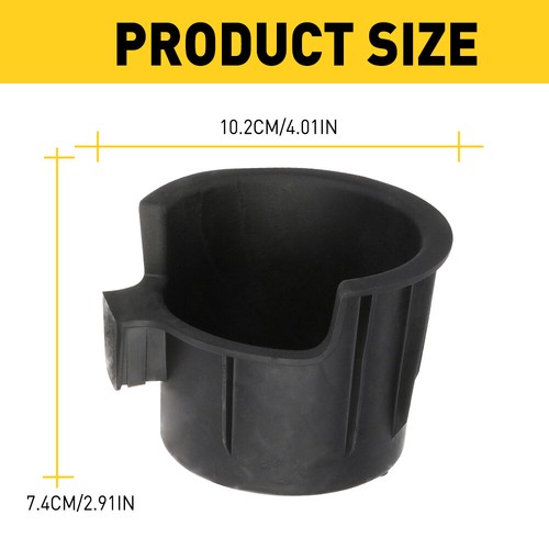 For 11-16 Ford F-350 F-250 Super Duty black ebony Rubber Cup Holder Insert new - Picture 6 of 8