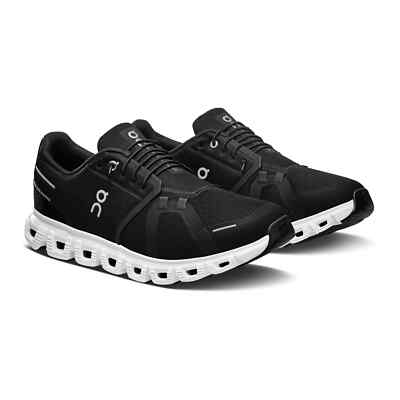 On Cloud 6 Black White 3MF10070299 Mens Casual Sneakers New 