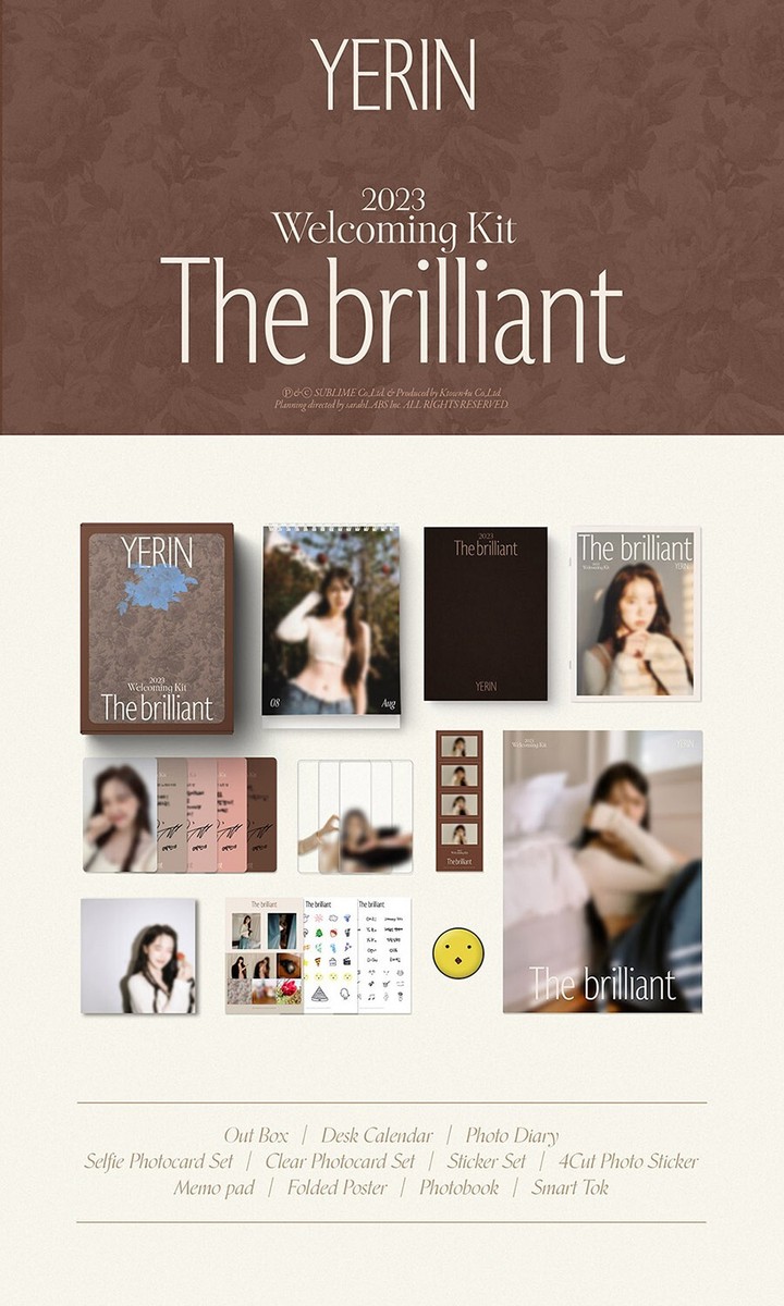 GFRIEND YERIN 2023 WELCOMING KIT / Calendar+Diary+8 Card+Poster+