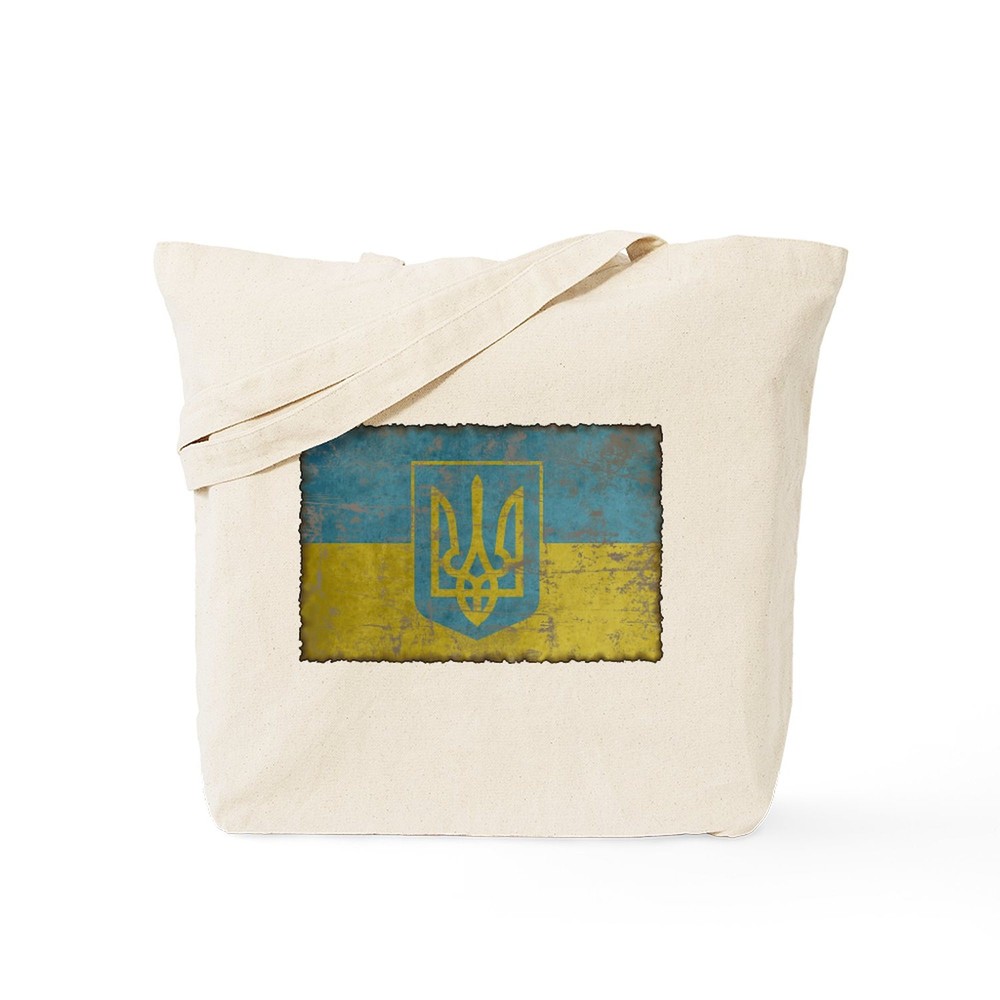 CafePress Vintage Ukraine Tote Bag (401693920)