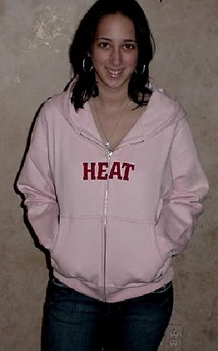 Miami Heat Hooded Sweatshirt Large Hoodie Pink Ladies NBA Womens Stitched  Logos