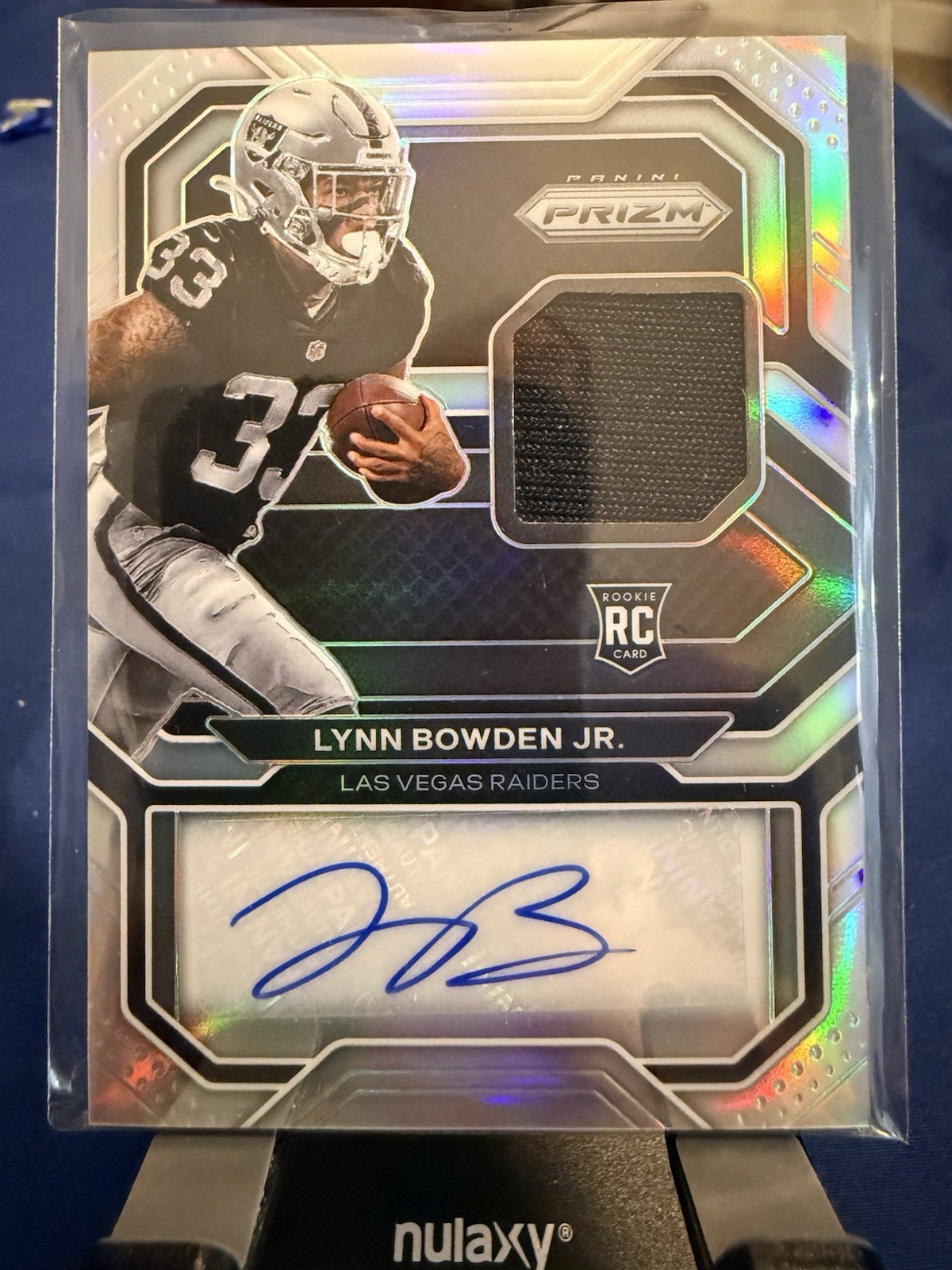 Lynn Bowden Jr. Panini Prizm Rookie Patch Autographs #27 Base