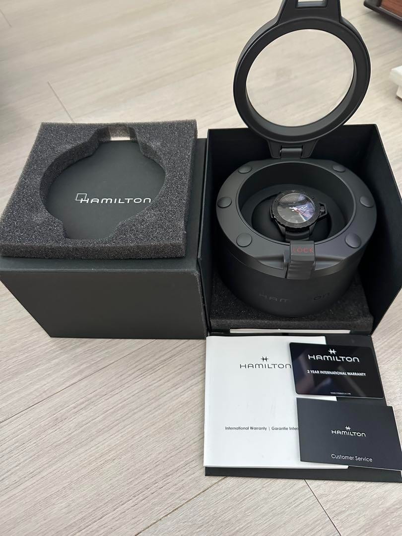 Hamilton Khaki Navy Open Water Automatic Black Dial Men's Watch H77845330