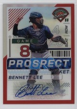 2024 Panini Prospect Edition Red Prizm Signatures /199 Bennett Lee #52 Auto 16wc