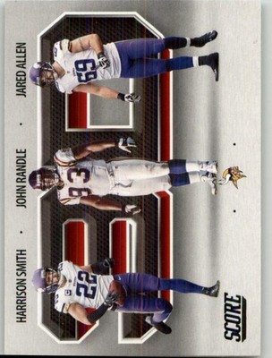2021 Score Harrison Smith / John Randle / Jared Allen 3D #3D13 Minnesota Vikings