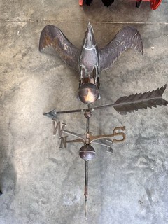 Antique Vintage Classic Copper Eagle Weathervane