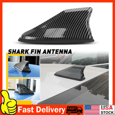Carbon Fiber Shark Fin Car Antenna Roof Radio Signal Am Fm Aerial Universal Usa