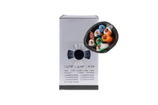 Black Cat6 Stranded UTP Bulk Ethernet Cable, 1000' Pull Box, Lifetime Warranty