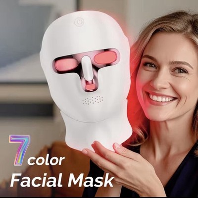7  Colour Led Face Neck Mask Rechargeable LED Photon Beauty Mask Machine