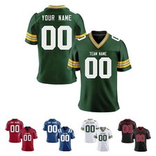 Custom Football Jersey Personalized Name Number Sports Shirt for Men Women Kids
