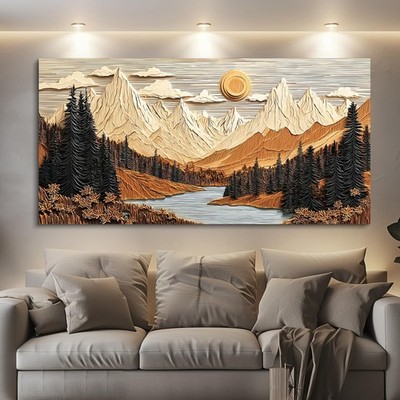 Large Wall Decor For Living Room Canvas Wall Art For Office Modern Wall Decor...