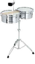 Gon Bops Fiesta Timbales Set - 14" / 15" with Stand