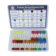 Micro 2 Car Blade Fuses Assortment Kit   Micro2 Multiple Colors 