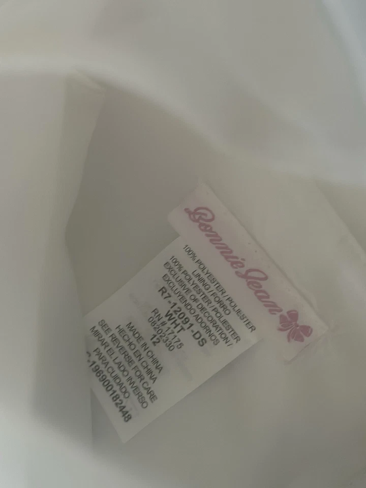 NUEVO CON ETIQUETAS Vestido Tip Top PAGEANT FLOR NIÑA QUINCERANERA PRINCESA COMUNIÓN Talla 12 Foto 4 de 4