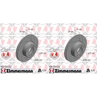 2X Zimmermann Sport Z Bremsscheiben 302Mm Gelocht InnenbelÜFtet Vorne Passend Fü