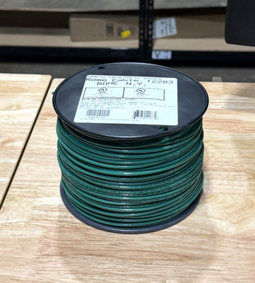 SINGLE ROME CABLE CORP 500 FT 12AWG STR  THHN/THWN/MTW GRN (AEH1.1)