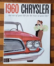 1960 Chrysler Sales Brochure 8.5" x 11" 16 Pages Windsor Saratoga New Yorker