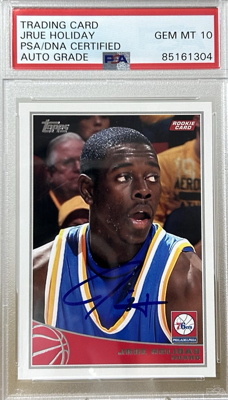 2009 Topps Jrue Holiday Rookie Auto PSA 10 #330