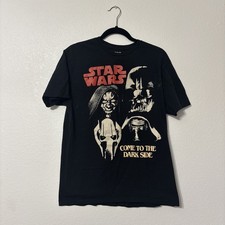Star Wars Come to The Dark Side T-Shirt Darth Vader Palpatine Tee Size M