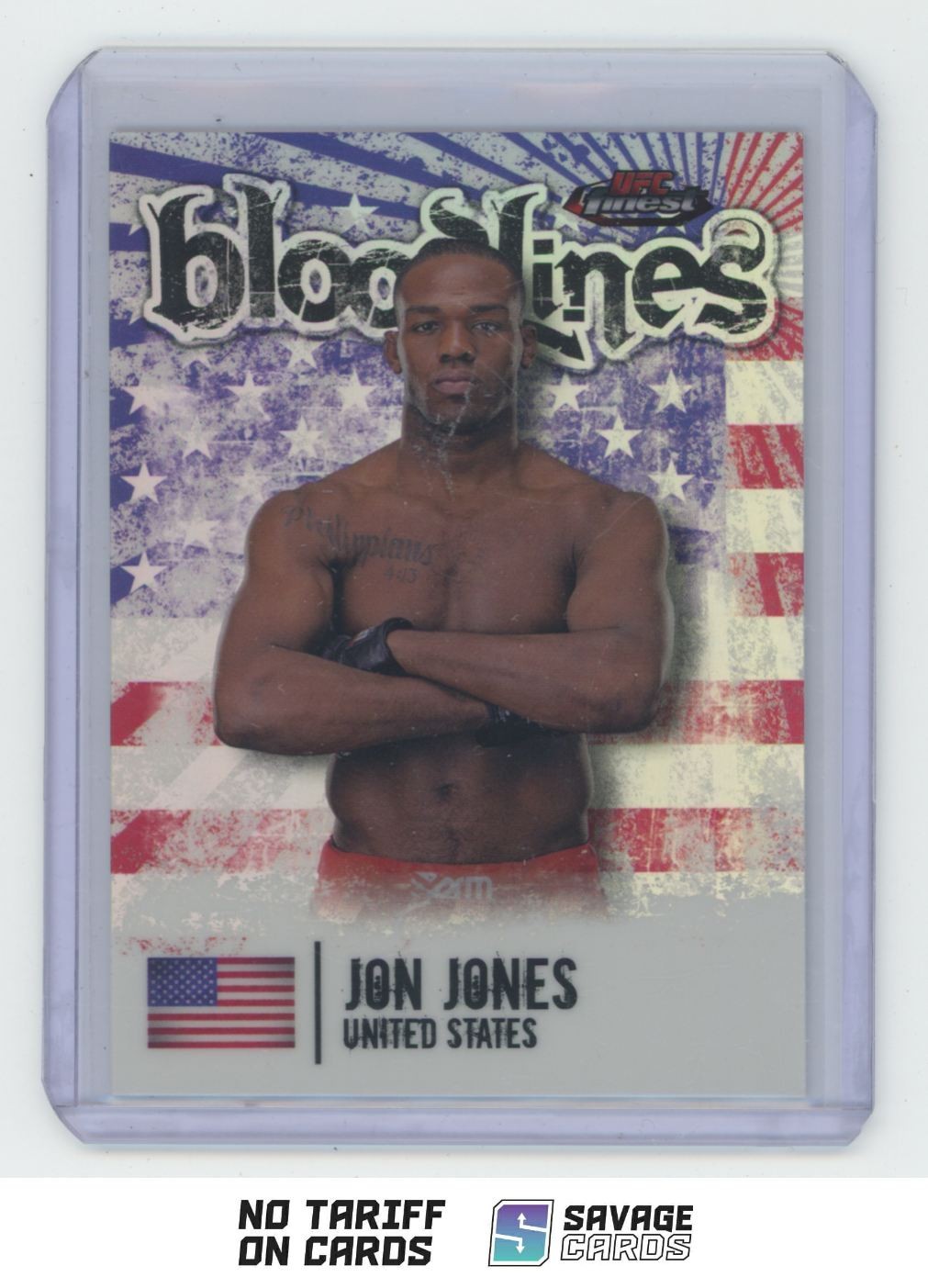 2012 Topps Finest UFC Bloodlines Jon Jones #BL-JJ
