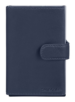 Samsonite Alu Fit 202 - Slide-Up Wallet Kartenetui Blue dunkelblau Neu