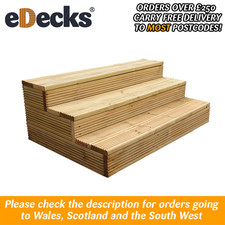 DeckStep Hot Tub Steps DIY Kit Multiple Sizes Pressure Treated