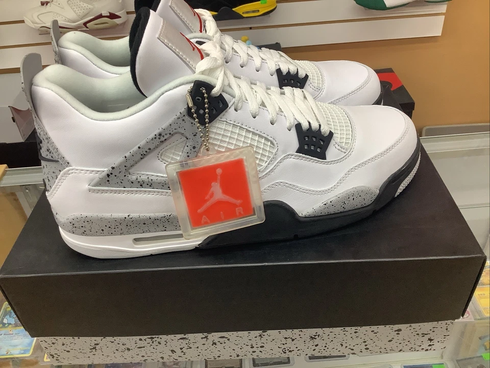 Size 13 - Jordan 4 Retro OG Mid White Cement Brand New In Box 840606 192 - Image 3 of 4