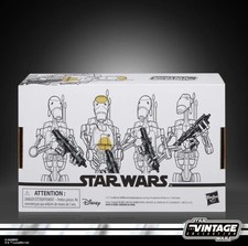 Star Wars The Vintage Collection 3.75  Battle Droid Build Up 4-Pack --IN HAND--