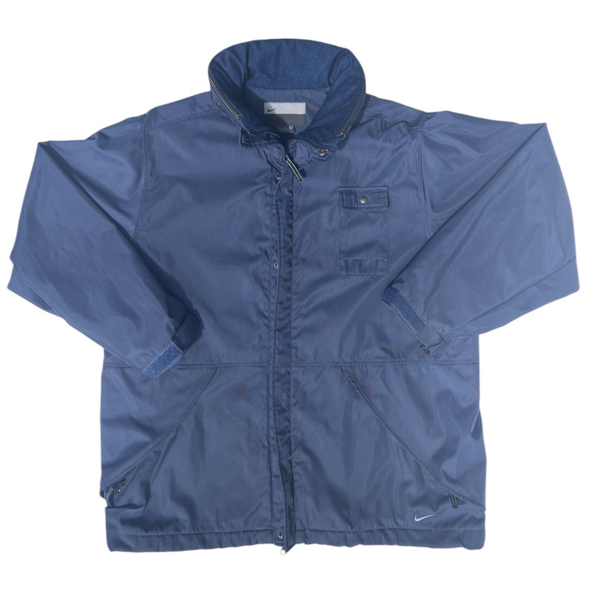 Nike Silver Tag Jacket Blue Sz Large Heavy Oversized NME 920220