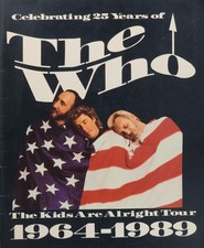 The Who The Kids Are Alright Tour 1964-1989 Original Concert Program Book Bonus
