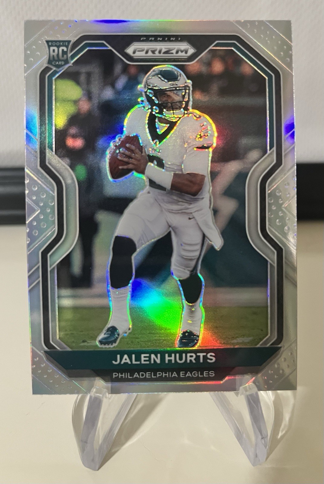 2020 Panini Prizm - Rookie Jalen Hurts #343 Silver Prizm RC - Clean & Sharp!