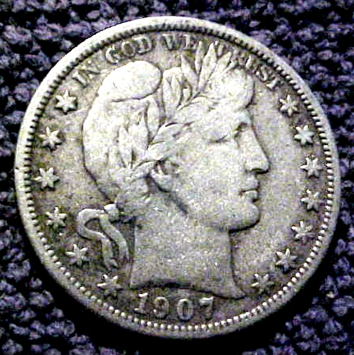 1907-D BARBER HALF DOLLAR........MIN. BID .01 & NO RESERVE!
