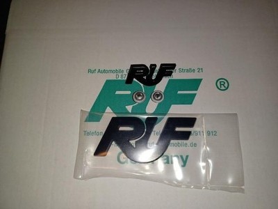 RUF Porsche Front and  Rear Emblem Set New OEM