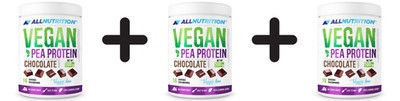 3 x Allnutrition Vegan Pea Protein, Chocolate - 500g (25,99 EUR/kg)