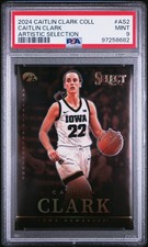 2024 PANINI CAITLIN CLARK COLL ARTISTIC SELECTION #AS2 CAITLIN CLARK PSA 9