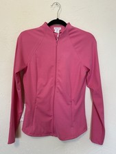 Sigrid Olsen Golf Tennis Womens S Pink Full Zip Long Sleeve Athletic Jacket NWT