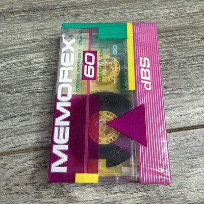 Memorex DBS-60   Normal Bias 60-Min Audio Cassette Tape   Sealed New   Type I