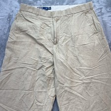 Vintage Polo Ralph Lauren Pants Men 34 Brown Linen Silk Old money Casual Trouser