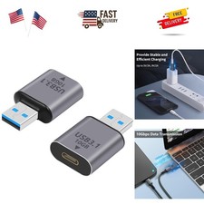 USB C Female to USB Male Adapter 2-Pack, 3.1 USB A to C Adapter OTG Converter...