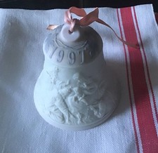 Vintage Lladro Porcelain Christmas Ornament. Bell. VGC. No Box. Made 1997. VVGC