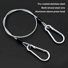Pack of 4 Stainless Steel Security Cables AntiCorrosion Wire Rope for Bicycles
