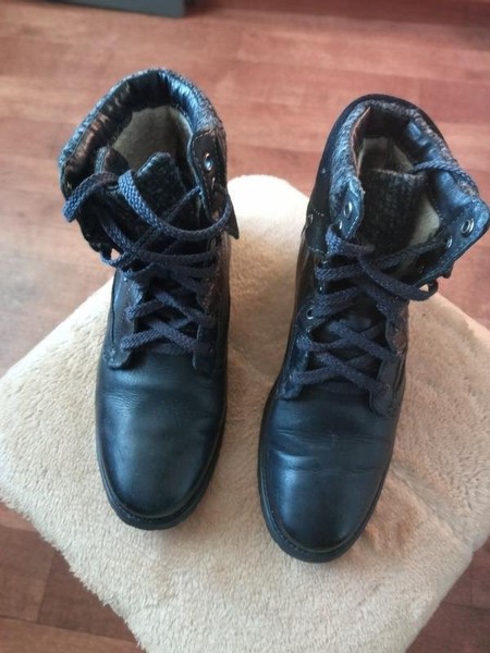 Women Balmain Ankle Boots Black Leather 38