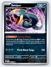 Seviper 062/094 Uncommon Phantasmal Flames Pokemon Reverse Holo Near Mint