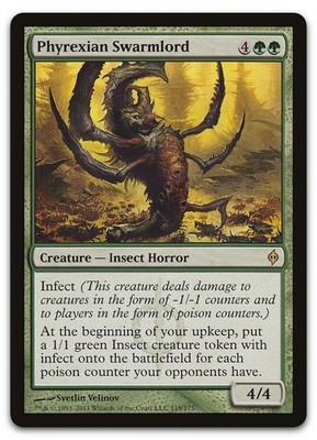 Phyrexian Swarmlord #119 (LP) New Phyrexia NPH Magic MTG