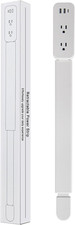 Outlet Extender Stick - Features USB-A, USB-C and 2 AC Outlets, Extends 22"-34",
