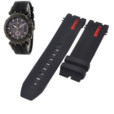 22mm Black Rubber Strap For Tissot T-Race T603041971 T1154173706103