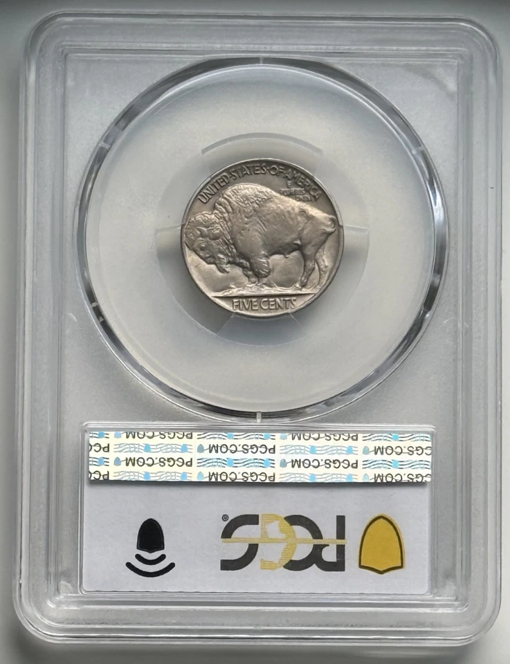 Монета номиналом 5 центов 1926 с изображением буйвола — PCGS MS 62 - Изображение 2 из 4
